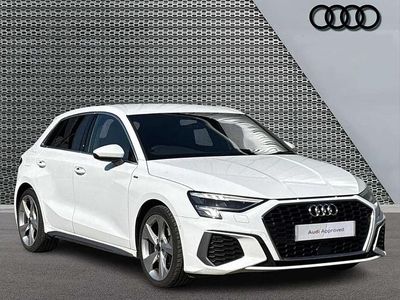 Used Audi A3 S-Line 108 HP (79 kW) 2023 White Sedan