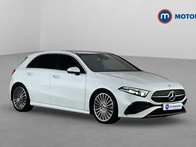 Used Mercedes A200 AMG line 163 HP (119 kW) 2023 White Hatchback