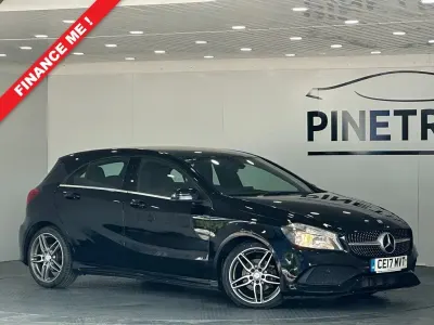 Used Mercedes A200 AMG line 136 HP (100 kW) 2017 Black Hatchback