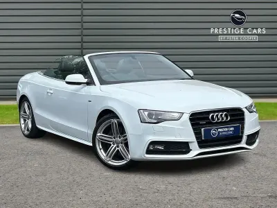 Used Audi A5 Cabriolet S-Line 2014 White Cabriolet