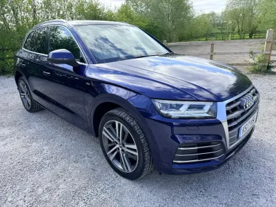 Used Audi Q5 S-Line 190 HP (139 kW) 2017 Blue SUV