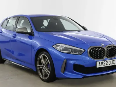 Used BMW M135 Shadowline 302 HP (222 kW) 2022 Blue Hatchback