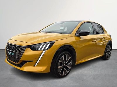Used Peugeot e-208 GT-line 98 kW (134 HP) 2020 Yellow Hatchback
