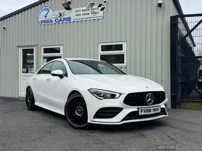 Used Mercedes CLA180 AMG Line Premium 136 HP (100 kW) 2019 White Sedan