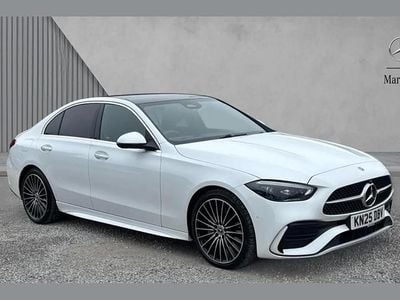 Used Mercedes C220 AMG Line Premium Plus 196 HP (144 kW) 2025 White Sedan
