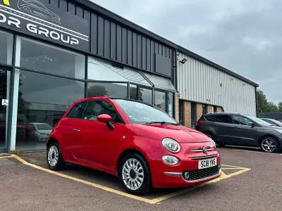 Used Fiat 500 Lounge 69 HP (50 kW) 2018 Red Hatchback
