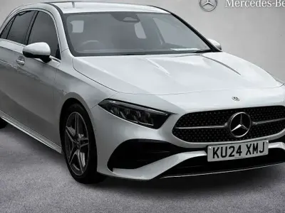 Used Mercedes A180 AMG line 136 HP (100 kW) 2024 White Hatchback