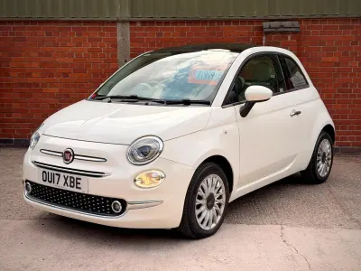 Used Fiat 500 Lounge 2017 White Hatchback