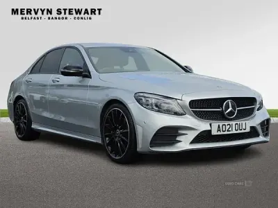 Used Mercedes C220 AMG line 194 HP (142 kW) 2021 Silver Sedan