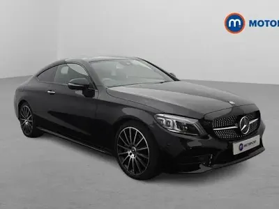 Used Mercedes C300 AMG line 258 HP (189 kW) 2022 Black Coupe