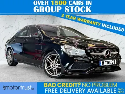 Used Mercedes CLA180 AMG line 122 HP (89 kW) 2018 Black Sedan