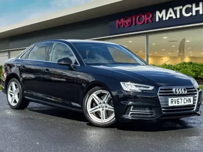 Used Audi A4 S-Line 150 HP (110 kW) 2017 Black Sedan