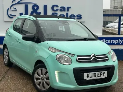 Used Citroën C1 Feel 72 HP (52 kW) 2018 Green Hatchback
