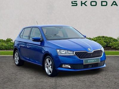 Used Skoda Fabia SE 94 HP (69 kW) 2020 Blue Hatchback
