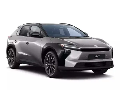 New Toyota bZ4X 2026 Prescious metal with black roof SUV