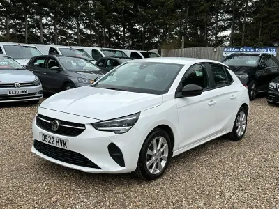 Used Vauxhall Corsa Edition 75 HP (55 kW) 2022 White Hatchback