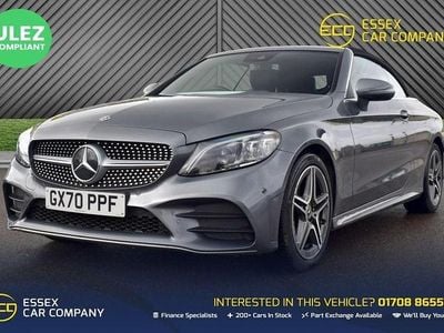 Used Mercedes C220 AMG line 194 HP (142 kW) 2020 Grey Cabriolet