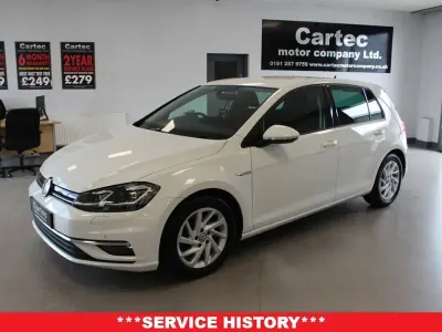 Used VW Golf VII Edition 130 HP (95 kW) 2019 White Hatchback