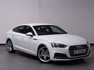 White Used 2020 Audi A5 S-Line Hatchback | £20,998 (Fair price)