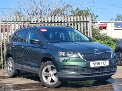 Used Skoda Karoq SE 116 HP (85 kW) 2018 Green SUV