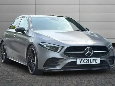 Used Mercedes A220 Exclusive 190 HP (139 kW) 2021 Designo mountain grey Hatchback