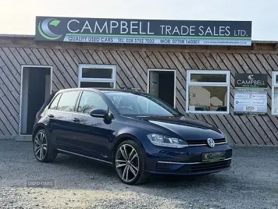 Used VW Golf VII SE 115 HP (84 kW) 2017 Blue Hatchback