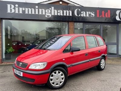 used Vauxhall Zafira 1.6i 16v Club 5dr (a/c)