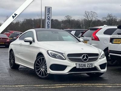 Used Mercedes C250 AMG line 204 HP (150 kW) 2016 White Coupe