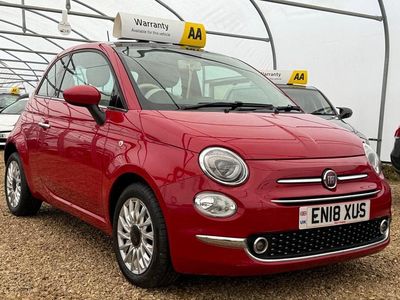 Red Used 2018 Fiat 500 Lounge Hatchback | £4,999 (Fair price)