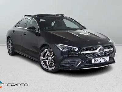 Used Mercedes CLA250 AMG line 224 HP (164 kW) 2019 Black Coupe
