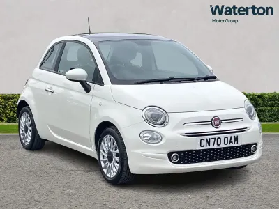 Used Fiat 500 Lounge 70 HP (51 kW) 2020 White Hatchback