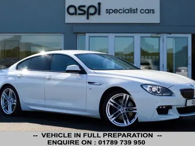 Begagnad BMW 640 M Sport 313 HK (230 kW) 2015 Vit Sportkupé