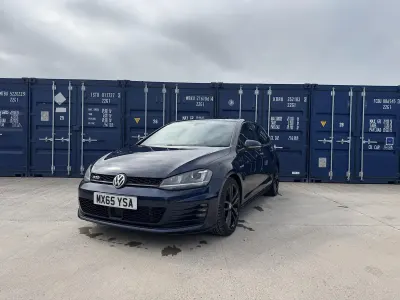 Used VW Golf VII GTD 181 HP (133 kW) 2015 Blue Hatchback