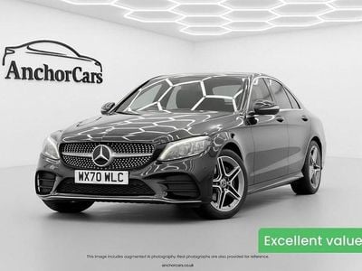 Black Used 2020 Mercedes C200 AMG Line Premium Sedan | £17,490 (Fair price)