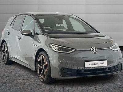 Used VW ID.3 Pro 150 kW (204 HP) 2021 Moonstone grey with black roof Hatchback