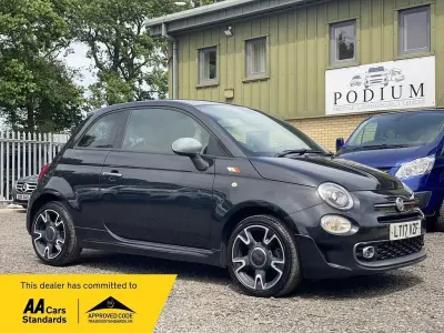 Used Fiat 500 S 69 HP (50 kW) 2017 Black Hatchback