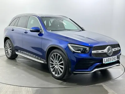 Begagnad Mercedes GLC220 AMG Line Premium 194 HK (142 kW) 2019 Blå Kombi