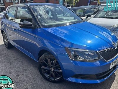 Begagnad Skoda Fabia Colour Edition 90 HK (66 kW) 2017 Blå Halvkombi