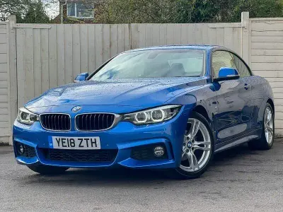 Usado BMW 420 M Sport 184 CV (135 kW) 2018 Azul Descapotable