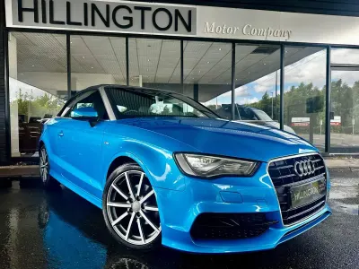 Used Audi A3 Cabriolet S-Line 150 HP (110 kW) 2016 Blue Cabriolet
