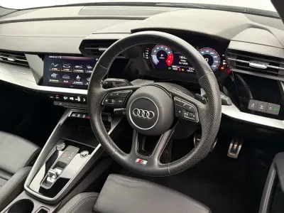 Used Audi A3 S-Line 109 HP (80 kW) 2021 Black Sedan
