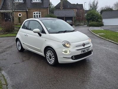 White Used 2016 Fiat 500 Lounge Hatchback | £5,999 (Fair price)