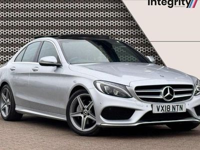 Used Mercedes C200 AMG line 184 HP (135 kW) 2018 Silver Sedan