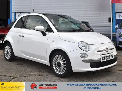 Used Fiat 500 Lounge 69 HP (50 kW) 2013 White Hatchback