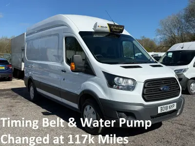 Used Ford Transit 130 HP (95 kW) 2018 White Van
