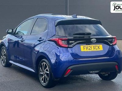 Used Toyota Yaris Hybrid Design 2021 Blue Hatchback