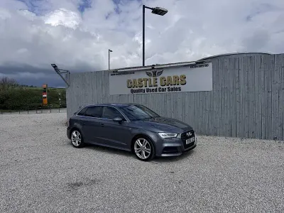 Used Audi A3 S-Line 150 HP (110 kW) 2018 Grey Sedan