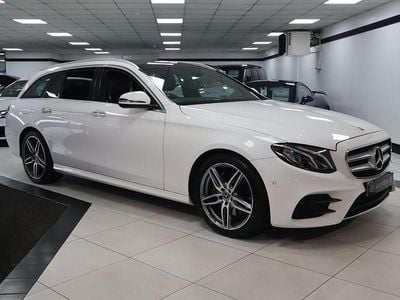 Used Mercedes E220 AMG line 2018 White Estate