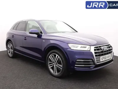 Used Audi Q5 S-Line 190 HP (139 kW) 2019 Blue SUV