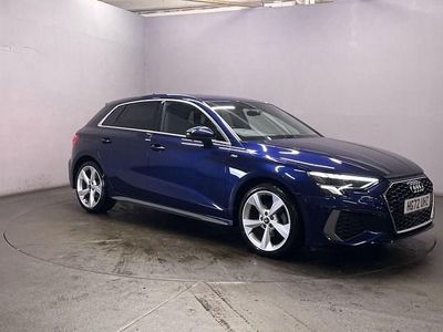 Used Audi A3 Sportback S-Line 150 HP (110 kW) 2022 Blue Hatchback
